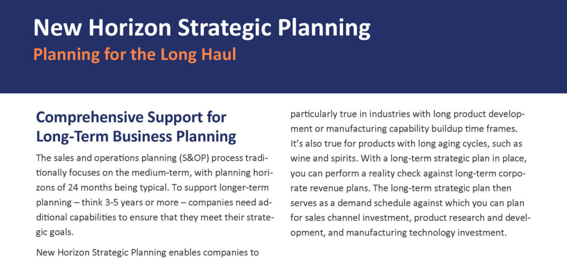 New Horizon Strategic Planning