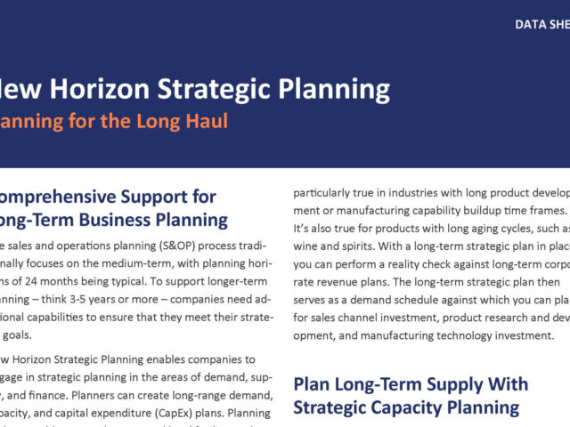 New Horizon Strategic Planning