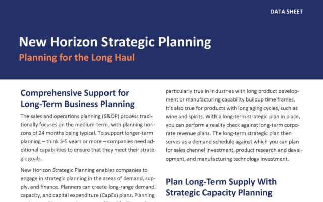 New Horizon Strategic Planning