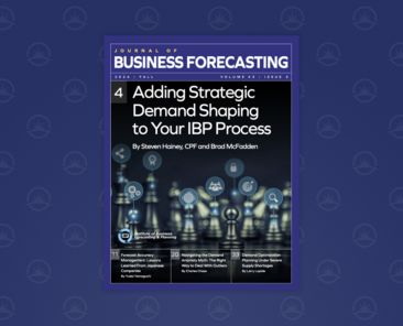 A digital graphic with data visualization elements, including charts and graphs, representing business analytics and forecasting.