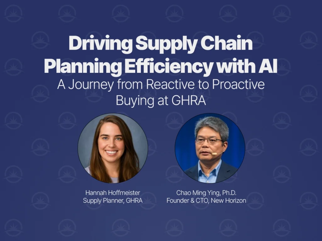 Driving Supply Chain Planning Efficiency with AI: A Journey from Reactive to Proactive Buying at GHRA