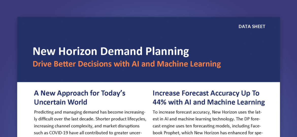 New Horizon Demand Planning