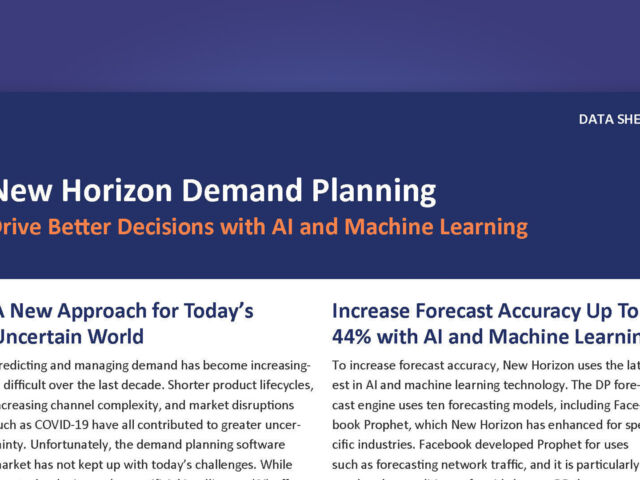 New Horizon Demand Planning