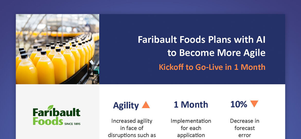 Faribault Foods Plans with AI to Become More Agile