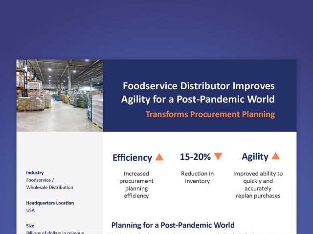 Foodservice Distributor Improves Agility