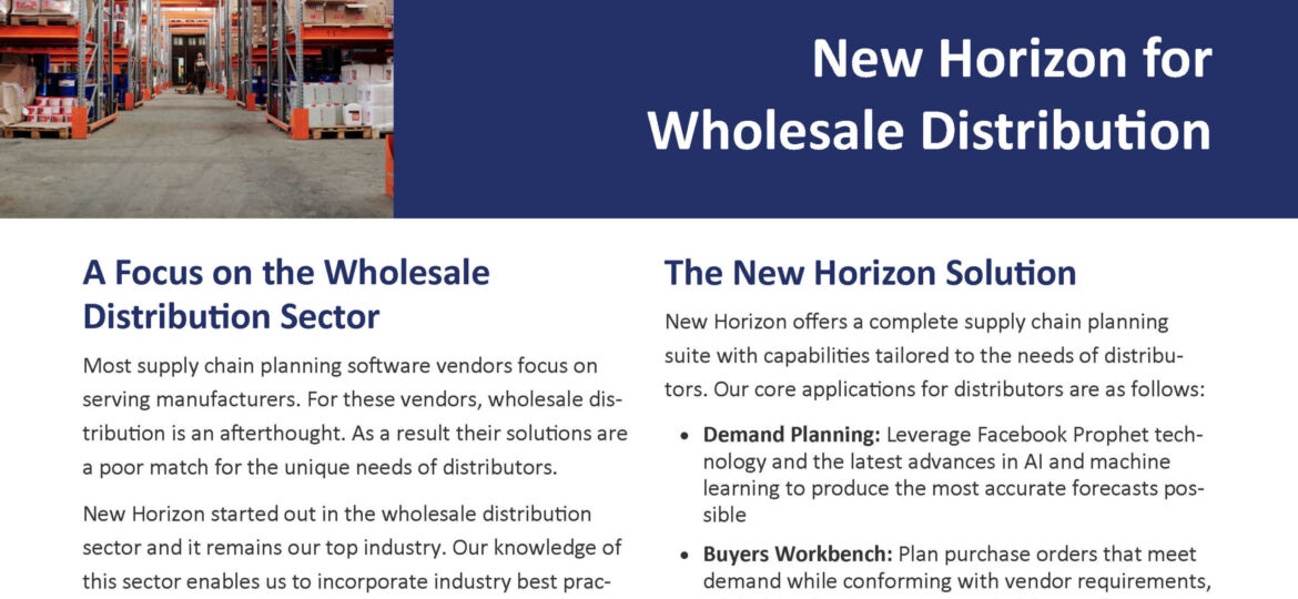 Wholesale Distribution